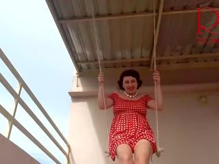 Depraved Housewife Swinging on a Swing Outdoors: HD dirty film bd | xHamster