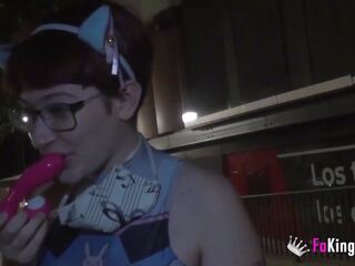 Hot nerd redhead looks for lads to suck in a publik | xhamster
