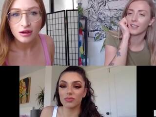 Alluring Lesbians Masturbating via Skype, HD x rated film dd