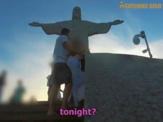 Fantastiline porno koos a brasiilia tänav tüdruk valitud üles pärit christ a redeemer sisse rio de janeiro