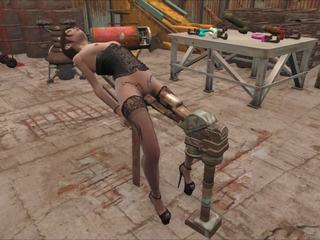 Fallout 4 mechanical execution židle, vysoká rozlišením dospělý film 39