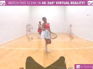 Vr bangers - dillion and pristine scissoring 10 min after naked racquetbal