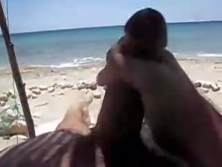 Турецька люди від індичка оголена пляж