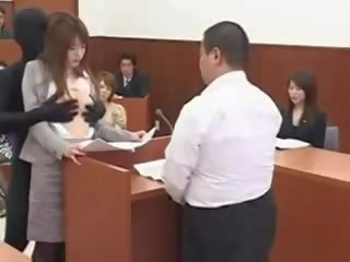Japonesa miel lawyer consigue follada por un invisible hombre