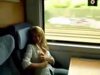 Big Titted MILF Naked At Train film