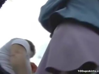 Mouth watering school adolescent upskirt