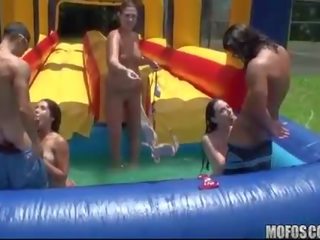Water games introduces to a sweet xxx clip party