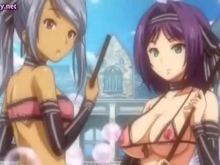 Neslušné anime babes s veľký prsia