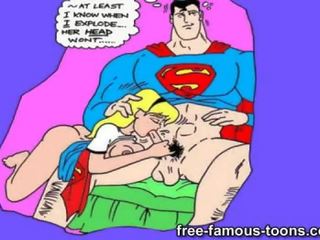 Superman en supergirl orgieën