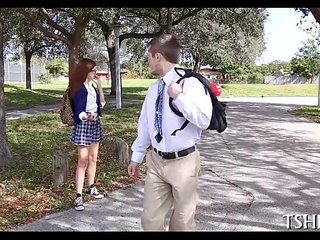 Médico hombre bonks estudiante