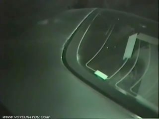 Nyilvános autó trágár film elcsípett által infrared kamera